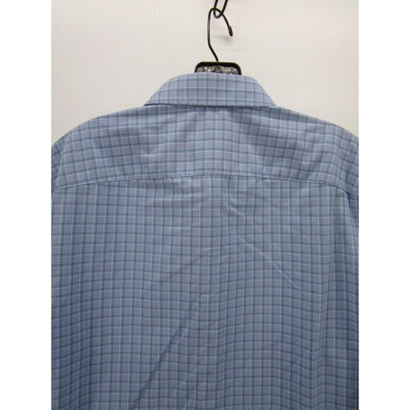 Untuckit Shirt Large White Button Up Traveler Commuter Plaid Woven - Picture 8 of 12